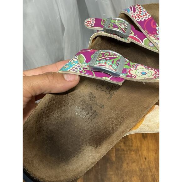 Birkenstock Birkis Franca Birko Flor Paisley Multi Strappy Sandals Size 40 US 9 - Picture 9 of 13